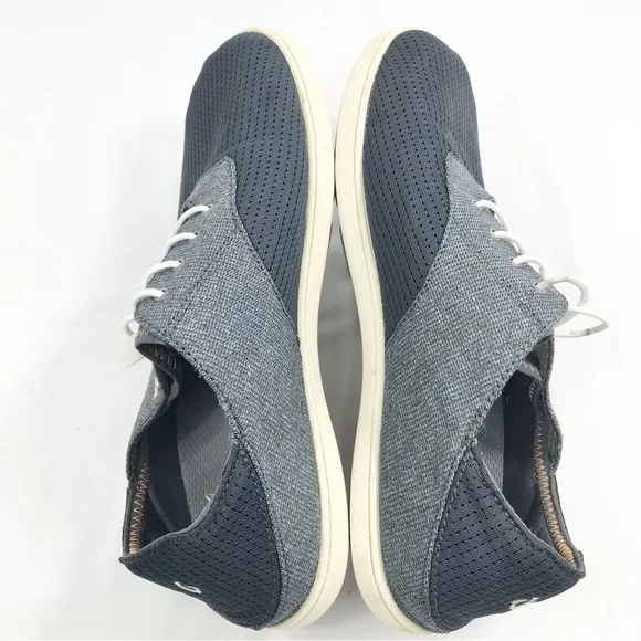 Olukai Nohea Moku Lightweight Mesh Slip On Deck Loafers in Dark Shadow Gray