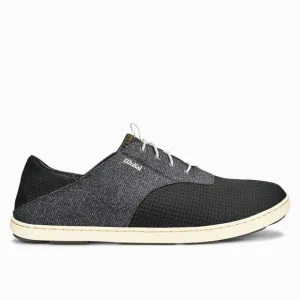 Olukai Nohea Moku Lightweight Mesh Slip On Deck Loafers in Dark Shadow Gray