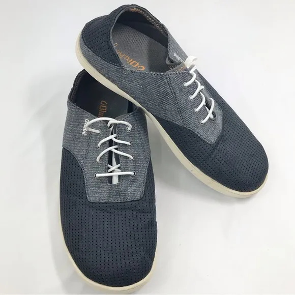 Olukai Nohea Moku Lightweight Mesh Slip On Deck Loafers in Dark Shadow Gray