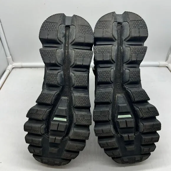 On Cloud Boots Womens 9.5 Cloudrock Waterproof Black Missiongrip Hiking Shoes