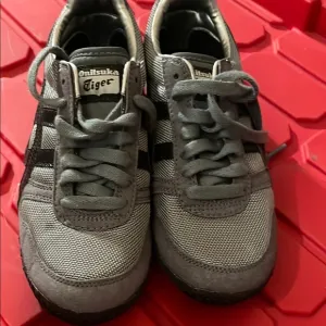 Onitsuka Tiger by Asics Gray and Black Retro Sneakers