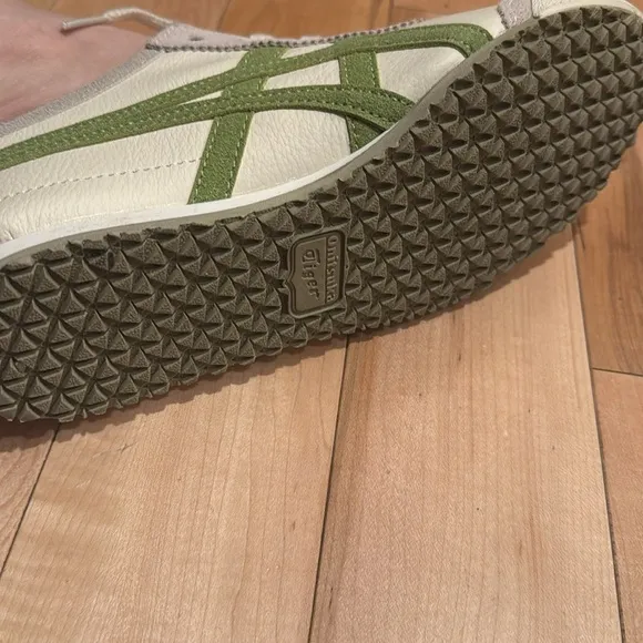 Onitsuka Tiger White and Green Sneakers