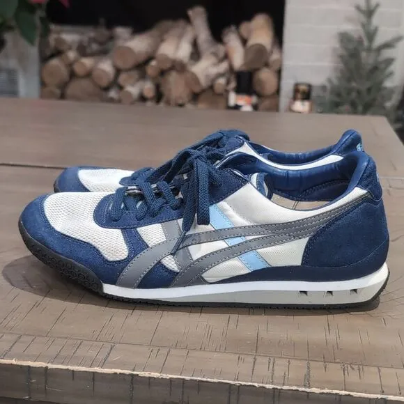 Onitsuka Tiger Ultimate 81 Blue Gray Retro Sneakers Sz 8