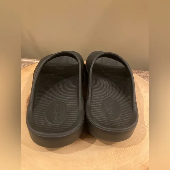 Oofos OOahh Sport Slide Mens Sz 5 Womens 7 Black Oofoam Arch Support Sandals NEW