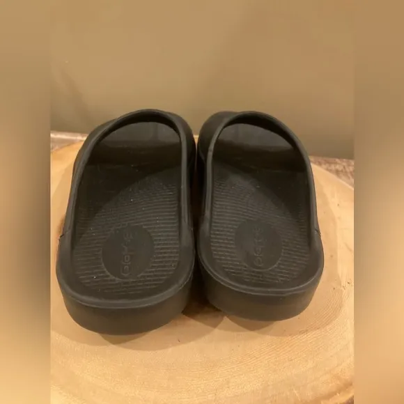 Oofos OOahh Sport Slide Mens Sz 5 Womens 7 Black Oofoam Arch Support Sandals NEW