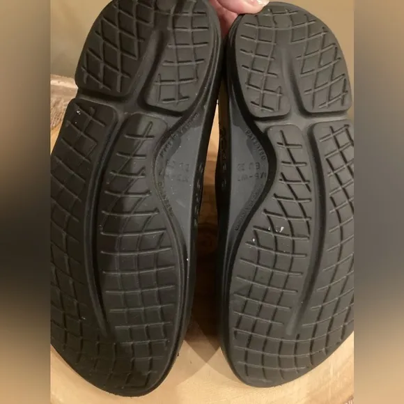 Oofos OOahh Sport Slide Mens Sz 5 Womens 7 Black Oofoam Arch Support Sandals NEW
