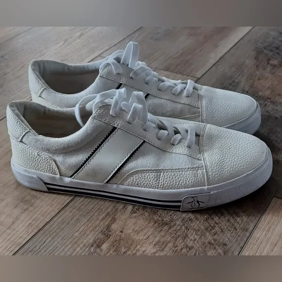 Original Penguin Men's Size 8.5 Casual Lace Up Sneakers White