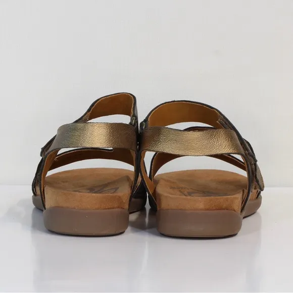 OTBT Women's Metallic Gold Theodora Sandals NIB
