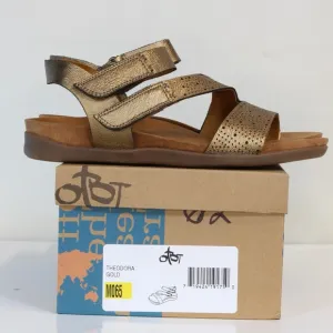 OTBT Women's Metallic Gold Theodora Sandals NIB