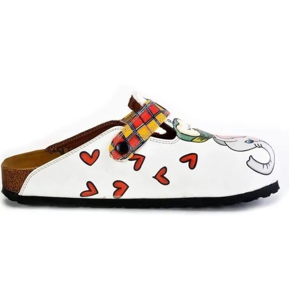 Owl and Elephant Patterned Clogs - Calceo Line of Goby Shoes