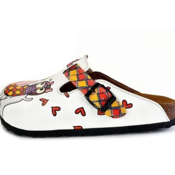 Owl and Elephant Patterned Clogs - Calceo Line of Goby Shoes