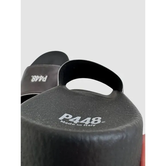 P448 Slides Water Resistant Size US 7/ EU 40 Black Sandals NWOB Unisex