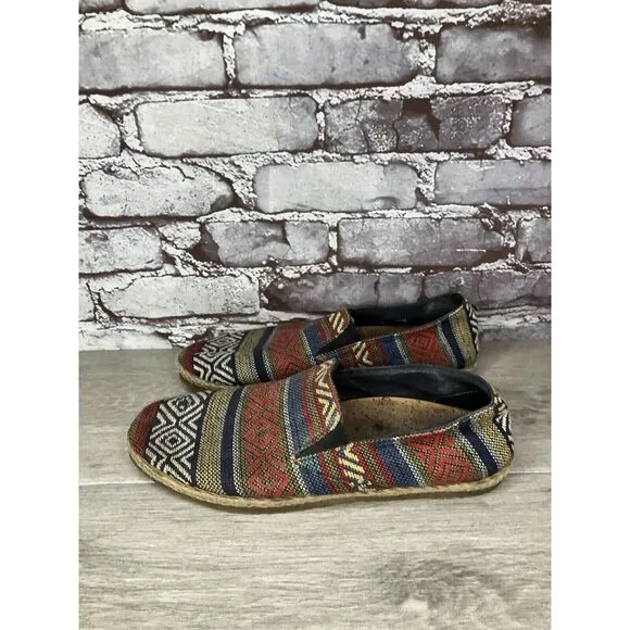 PATARA Chiang Mai Seeker MultiColor Fabric Slip On Loafers Sneakers Men 41EU/8M