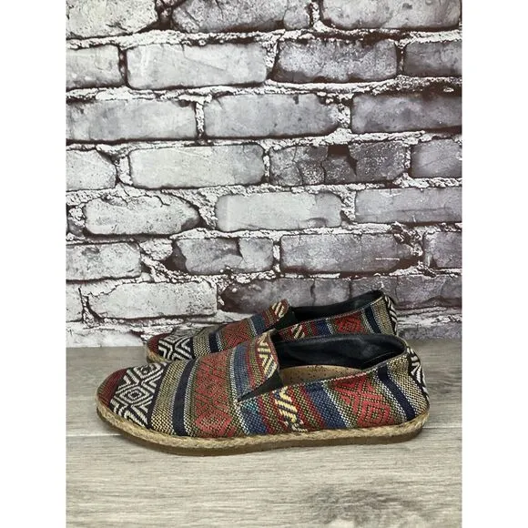 PATARA Chiang Mai Seeker MultiColor Fabric Slip On Loafers Sneakers Men 41EU/8M
