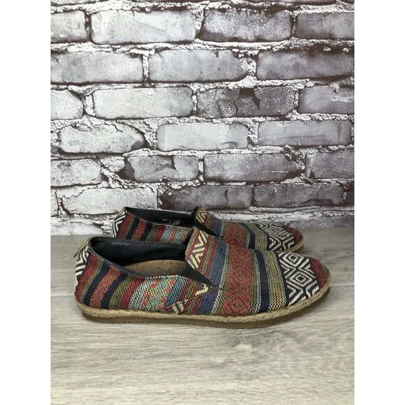 PATARA Chiang Mai Seeker MultiColor Fabric Slip On Loafers Sneakers Men 41EU/8M