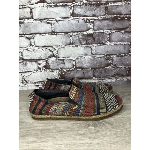 PATARA Chiang Mai Seeker MultiColor Fabric Slip On Loafers Sneakers Men 41EU/8M