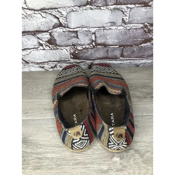 PATARA Chiang Mai Seeker MultiColor Fabric Slip On Loafers Sneakers Men 41EU/8M