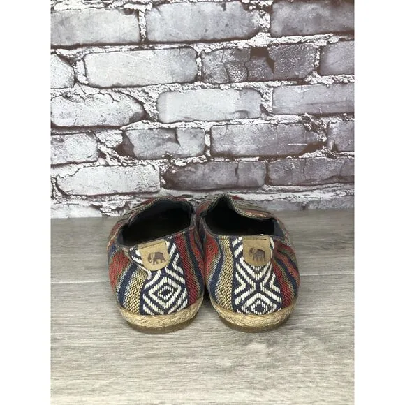 PATARA Chiang Mai Seeker MultiColor Fabric Slip On Loafers Sneakers Men 41EU/8M