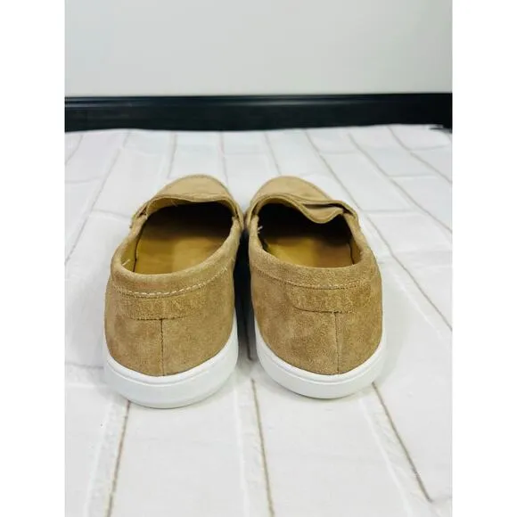 Patina tan suede leather loafers sz 7
