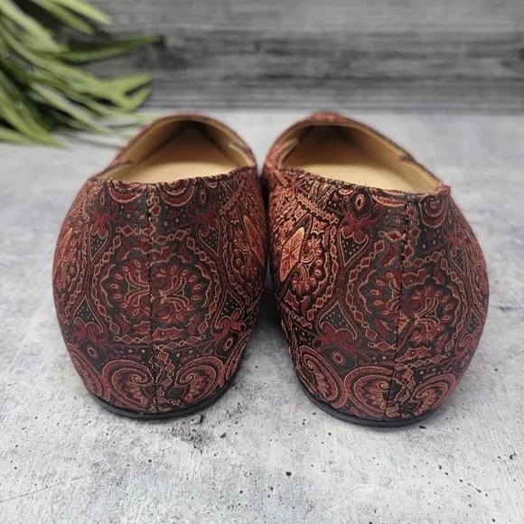 Paul Andrew | Brocade Print Pointy Toe Ballet Flats Size 37