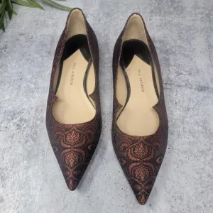 Paul Andrew | Brocade Print Pointy Toe Ballet Flats Size 37