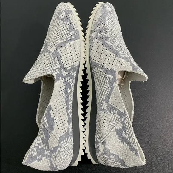 Pedro Garcia Cristiane Loafers Mules Flats Python Snake Perforated Designer