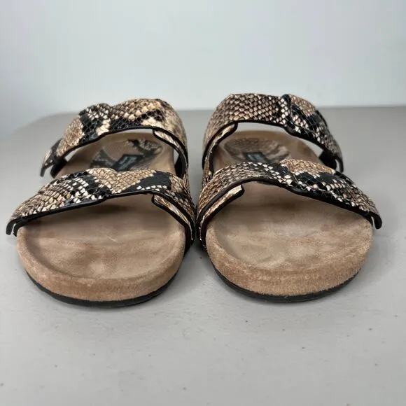 Pedro Garcia Snake Embossed Arielle Slide Sandals Size 37