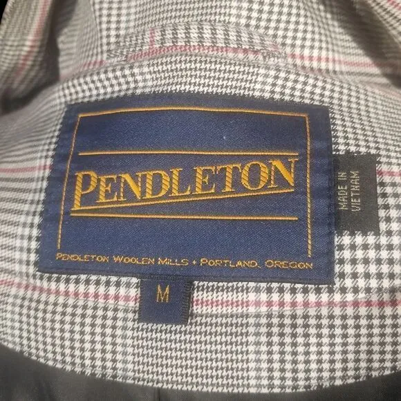 Pendleton Womans Glen Check Lightweight Trench Coat w/ Removable  Lining M