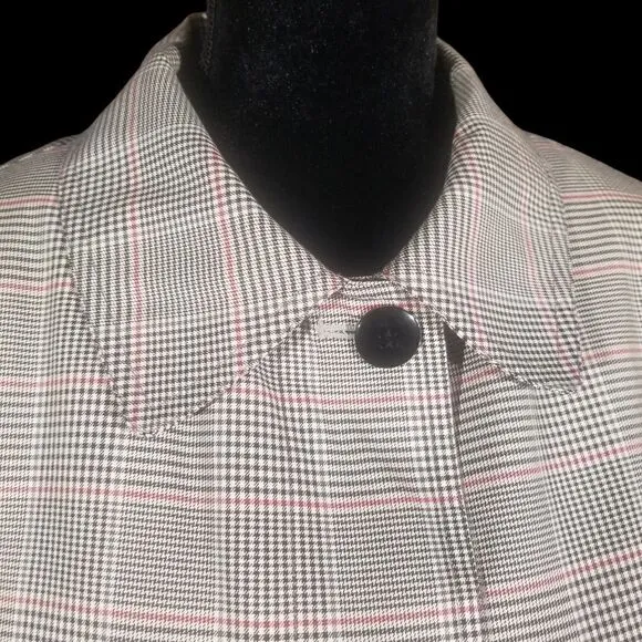 Pendleton Womans Glen Check Lightweight Trench Coat w/ Removable  Lining M