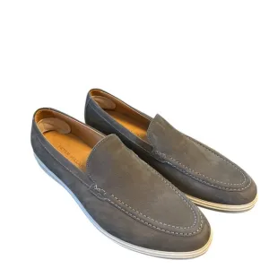 Peter Millar Gray Slip-On Loafers with Suede Upper