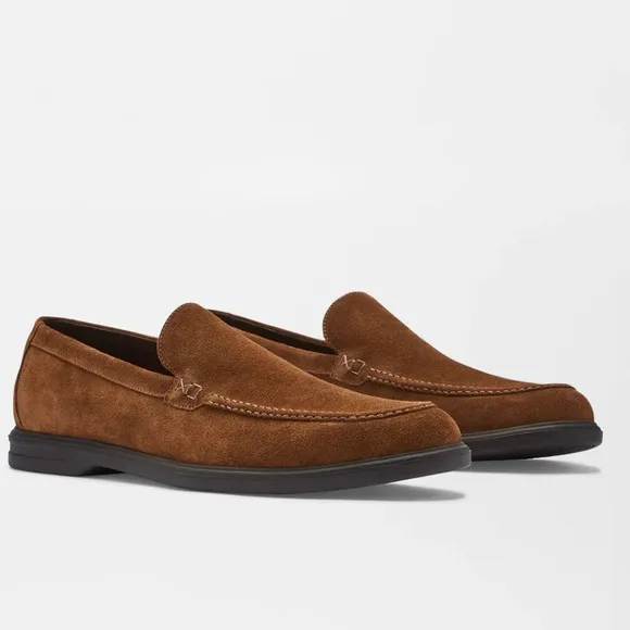 Peter Millar Men's Excursionist Venetian Loafer In Dark Amber