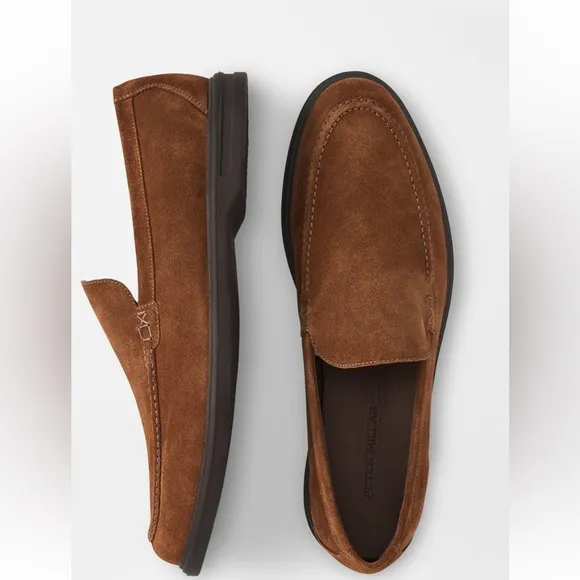 Peter Millar Men's Excursionist Venetian Loafer In Dark Amber