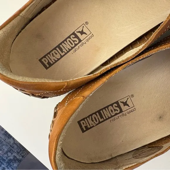 PIKOLINOS Jerez Brown Leather Moccasin Flats Slip On