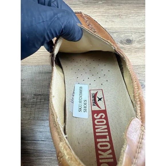 Pikolinos Loafers Slip On Driver Shoes Men's Size 41 Brown Size 8 EUC Wo…