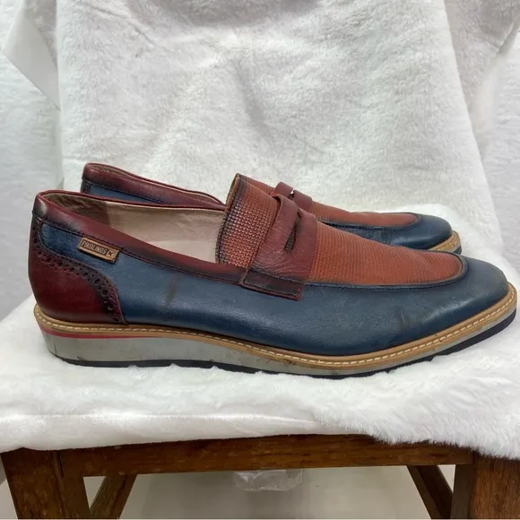 Pikolinos men’s penny loafers derby shoes multicolor. Size 43/9.5/10