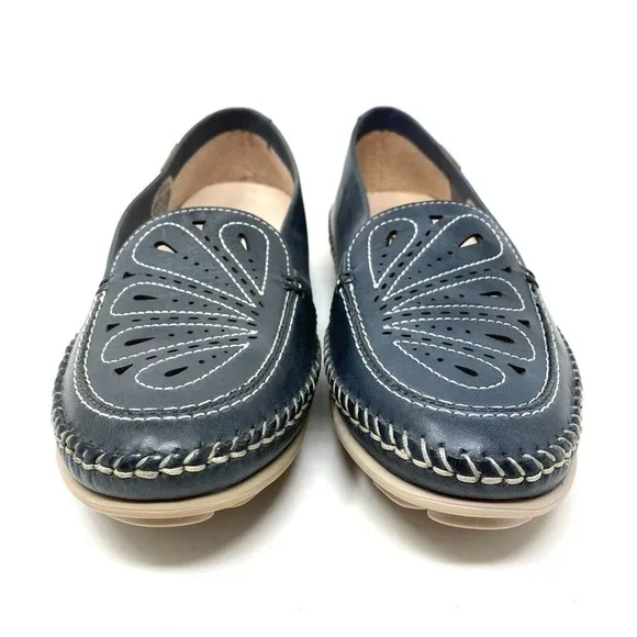 Pikolinos Riola W3Y lightweight leather loafers ocean