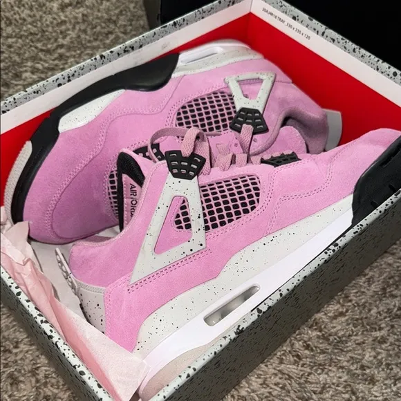 Pink and Black Air Jordan Sneakers size 8.5