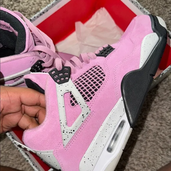 Pink and Black Air Jordan Sneakers size 8.5