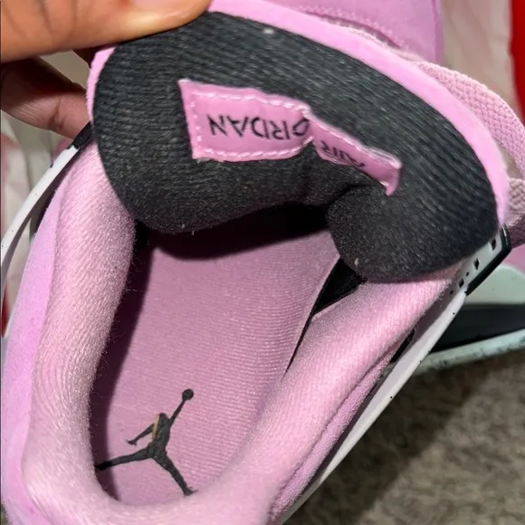 Pink and Black Air Jordan Sneakers size 8.5