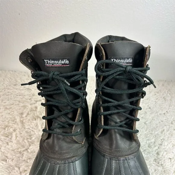 Polaris Men's Snow Boots Size 10 Brown Thinsulate Waterproof Winter boot