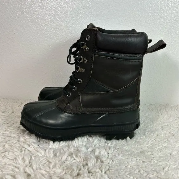 Polaris Men's Snow Boots Size 10 Brown Thinsulate Waterproof Winter boot