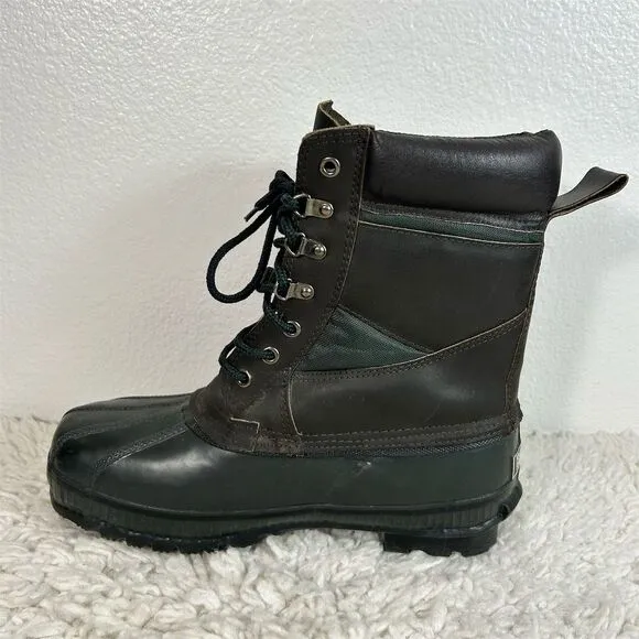 Polaris Men's Snow Boots Size 10 Brown Thinsulate Waterproof Winter boot