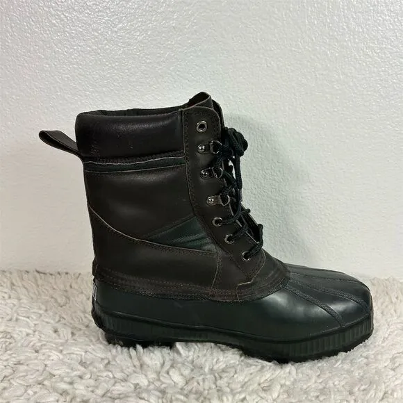 Polaris Men's Snow Boots Size 10 Brown Thinsulate Waterproof Winter boot