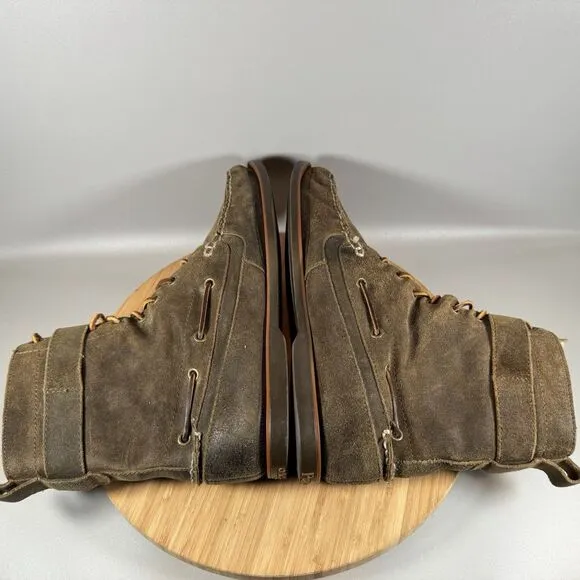 Polo Ralph Lauren Brentwood Brown Leather Boots Size Men’s 9.5 D Shearling Lined