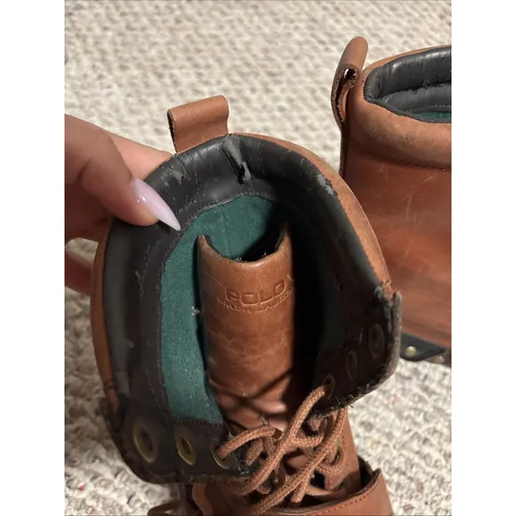 Polo Ralph Lauren Duck Ranger Snow Work Boots Tan Brown Men’s 11.5 D