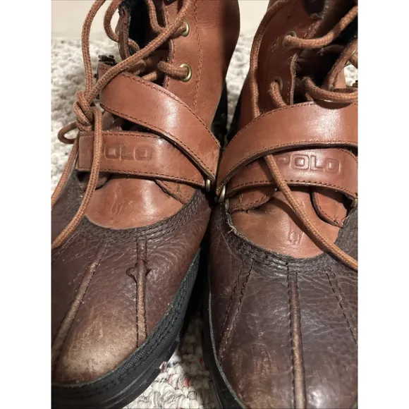Polo Ralph Lauren Duck Ranger Snow Work Boots Tan Brown Men’s 11.5 D