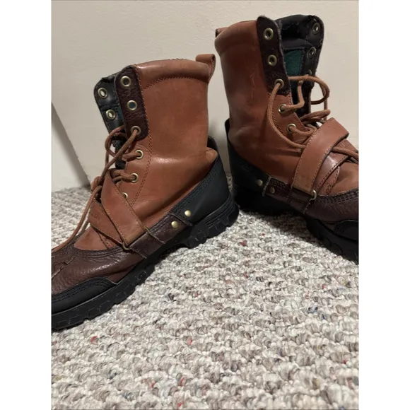 Polo Ralph Lauren Duck Ranger Snow Work Boots Tan Brown Men’s 11.5 D