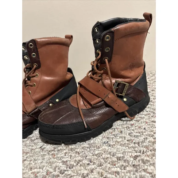 Polo Ralph Lauren Duck Ranger Snow Work Boots Tan Brown Men’s 11.5 D