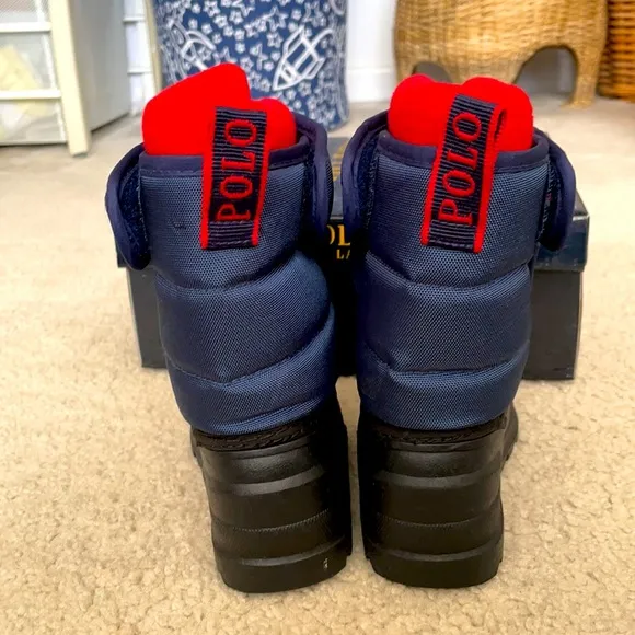 POLO Ralph Lauren Navy/Red Kelsin Rain Boot
