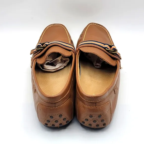 Polo Ralph Lauren Willems Leather Loafers w/ Striped Accent SIZE 14. #1421